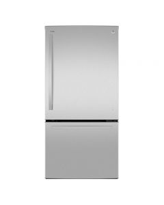 REFRIGERADORA G.E 21PC PDF21EYRCFS BM SIN DISPENSADOR ACERO