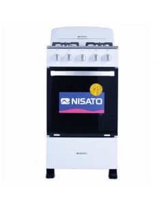 ESTUFA A GAS NISATO 20'' NE-2021RPHF 4Q P/HIERRO RESPALDAR BLANCA