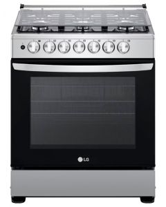 ESTUFA A GAS LG 30" LRGZ5253S 6 QUEMADORES SILVER 5.2PC