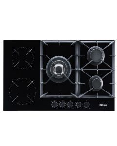 ESTUFA EMPOTRABLE A GAS ELECTRICA DRIJA 30" SICILIA 76 DUAL 220V 5Q VITRO