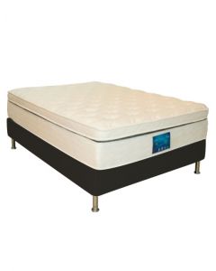 BOX SPRING QUEEN AMERICAN SLEEP NEGRO PATAS NEGRAS