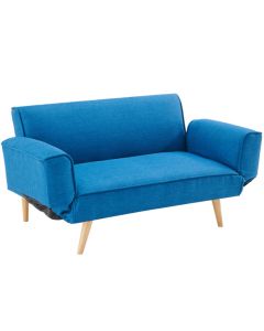 SOFA CAMA 857-MLM502120A AZUL CON BRAZOS AJUSTABLES