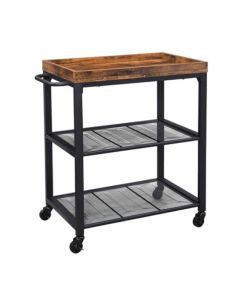 ORGANIZADOR 15062 3 NIVELES CHOCOLATE/METAL 60X40X75