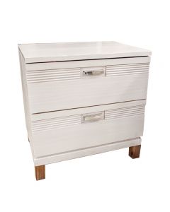 MESITA DE NOCHE BRIONY 680802 2 GAVETAS WHITE