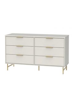 COMODA PA62352 YVES 6 GAVETAS BLANCO 135CM