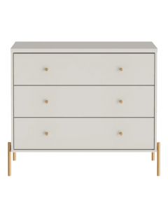 GAVETERO JASPER PA61453 3 GAVETERO 79X94X45CM BLANCO HUESO