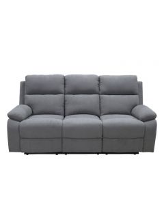 SILLON RECLINABLE SX-80594 3 PUESTOS GRIS
