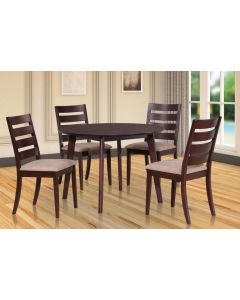 COMEDOR 4 PUESTOS AMBER  SET EXPRESSO