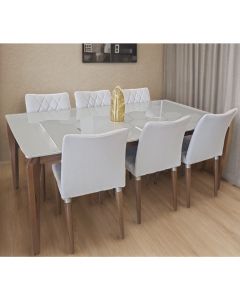 COMEDOR 6 PUESTOS PA1031054/1030951 ELSIE/ADDAR BLANCO