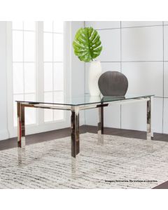 MESA RECTANGULAR SKYLINE DS-ND658-41/47 VIDRO/BASE