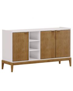 APARADOR MILAO 2904BF 3 PUERTAS WHITE/ FREIJO