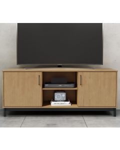 MUEBLE PARA TV MADRI 1939RP 2 PUERTAS + 2 NICHOS ROBLE/NEGRO