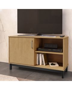 MUEBLE PARA TV MADRI 1941RP 1 PUERTA + 1 NICHO ROBLE/BLACK