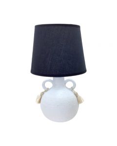 LAMPARA DE MESA 604-02288 38CM BLANC./NEGRO