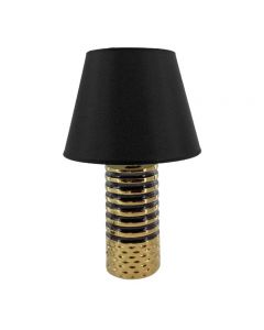LAMPARA DE MESA 604-01798 40CM DORADO/NEGRO