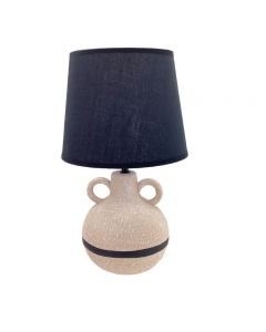 LAMPARA DE MESA 604-02284 37CM CREMA./NEGRO