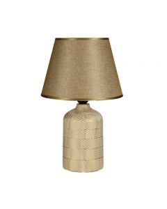 LAMPARA DE MESA 604-05413 16" DORADO/CREMA