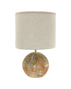 LAMPARA DE MESA 604-01369 39CM BLANCO/CREMA/CHOCO