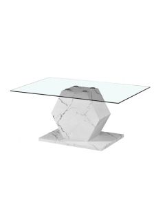 MESA DE CENTRO 852-LCT5615645 BLANCO/GRIS 100X60X45CM