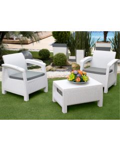 JUEGO TERRAZA 854-424-BLAG 3 PIEZAS BLANCO GRIS