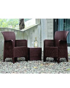 JUEGO DE TERRAZA 854-VG01CH 3 PIEZAS CHOCOLATE