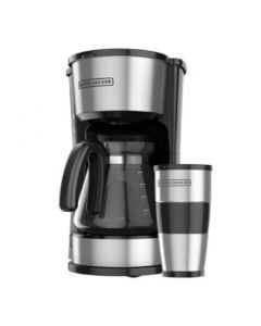 CAFETERA B&D CM0755S NEGRA 5 TAZAS 4 EN 1 NEGRA CON ACERO