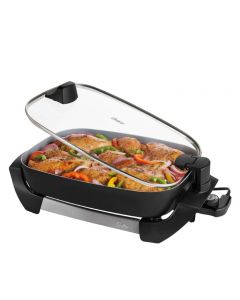 SARTEN ELECTRICO OSTER CKSTSK16H 12”X 16”/ RECTANGULAR/ TAPA DE VIDRIO