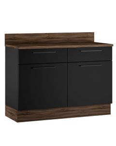 APARADOR EXCLUSIVE 3500001770 2 PUERTAS 2 GAVETAS 120CM GRAFITO