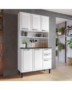 ALACENA PRATIKA 3500001904 KIT-105 6 PUERTAS 2 GAVETAS 105CM BLANCO
