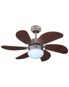 ABANICO DE TECHO RCA RLV44 30'' SKY CAOBA 60W