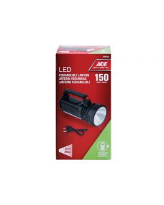 LINTERNA LED ACE RECARGABLE 150 LÚMENES 110V-220V 50-60HZ 2 PIN ENCHUFE (3999588)