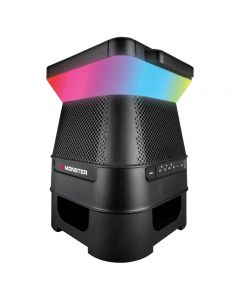 BOCINA PORTATIL MONSTER MNSOLX-BLK PANEL SOLAR/ LED/ SONIDO 360°