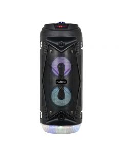 BOCINA PORTATIL HOTLINE HLBS4213 2X4''/ 10W RMS/ MICROFONO/ RECARGABLE