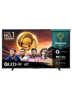 TELEVISOR HISENSE 43" 43Q6QV QLED SMART TV 4K/ VIDAA/ TDT/ DOLBY ATMOS