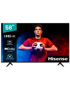 TELEVISOR HISENSE 58" 58A6HV SMART TV UHD VIDAA DOLBY VISION