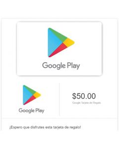 GIFT CARD GOOGLE PLAY US $50