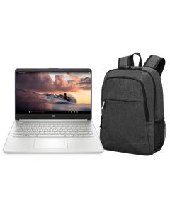 LAPTOP HP 14-DQ0519LA 14" CELERON N4120 4GB 128GB SSD BLACK+MOCHILA PRELUDE PRO