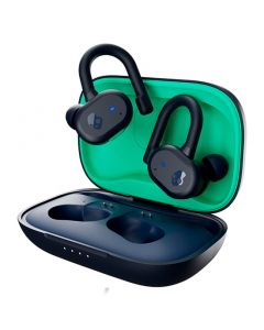 AUDIFONOS SKULLCANDY PUSH ACTIVE TRUE BLUE/GREEN WIRELESS IN-EAR (S2BPW-P750)