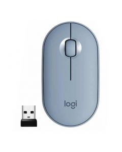 MOUSE LOGITECH PEBBLE M350 WIRELESS USB Y BLUETOOTH BLUE