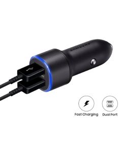 CARGADOR SAMSUNG PARA AUTO (EP-L1100WBEGWW) 2-USB 15W