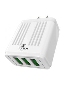 ADAPTADOR DE PARED XTECH XTC-203 3 PUERTOS USB