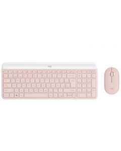 TECLADO LOGITECH SLIM MK470 + MOUSE WIRELESS ROSE SPANISH (MK470-920-011312)