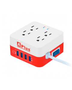 PROTECTOR APLUS PLUSEXTEND 8-10A-12M 900J 4 SALIDAS + 4 USB CABLE 1.2M