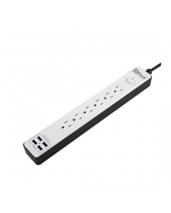 REGLETA APLUS PLUSCHARGE 1-15A-18M 900J 6 SALIDAS + 4 USB CABLE 1.8M