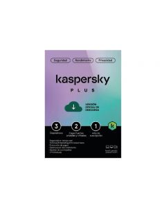 ANTIVIRUS KASPERSKY PLUS 3 DEVICES 2 CUENTAS 1 AÑO