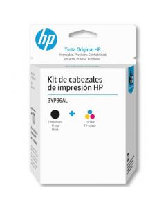 KIT CABEZALES DE IMPRESIONES HP (3YP86AL) NEGRO/COLOR SERIES (GT,100,300,400)