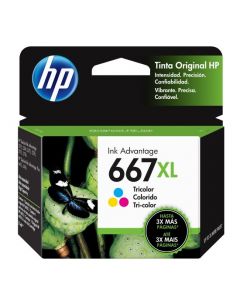 CARTUCHO DE TINTA HP 667XL TRICOLOR ORIGINAL