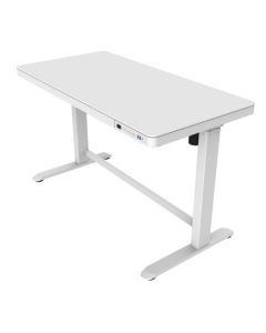 ESCRITORIO AJUSTABLE ET118WH-N DE VIDRIO BLANCO
