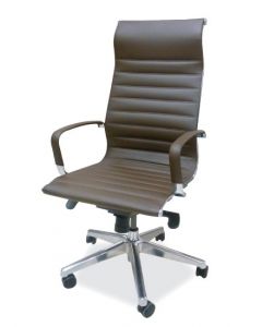 SILLA ELEG.OFF. EAC110A JAVA CUERINA