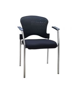 SILLA DE VISITA ELEGANT OFFICE VPT007 BLACK